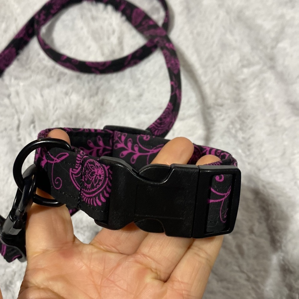 98. 🌟Host Pick🌟 Homemade unique pattern matching dog leash & collar - Picture 2 of 8